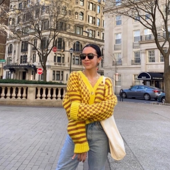 Zara Jacquard Knit Cardigan Sweater - Picture 8 of 8